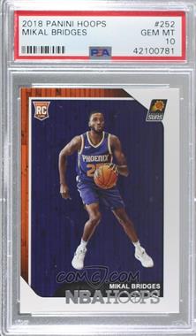 2018-19 Panini NBA Hoops - [Base] #252 - Mikal Bridges [PSA 10 GEM MT]