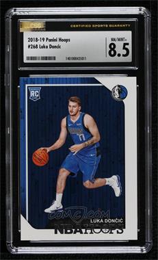 2018-19 Panini NBA Hoops - [Base] #268.1 - Luka Doncic (White Line Border on Front) [CSG 8.5 NM/Mint+]