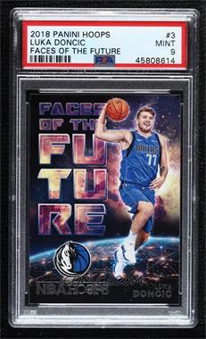 2018-19 Panini NBA Hoops - Faces of the Future #3 - Luka Doncic [PSA 9 MINT]