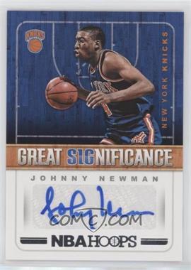 2018-19 Panini NBA Hoops - Great SIGnificance #GS-JN - Johnny Newman