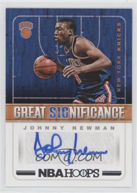 2018-19 Panini NBA Hoops - Great SIGnificance #GS-JN - Johnny Newman