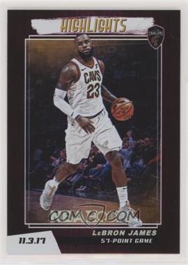 2018-19 Panini NBA Hoops - Highlights #H-3 - LeBron James