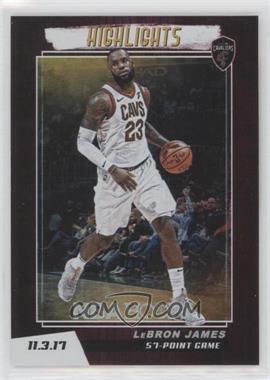 2018-19 Panini NBA Hoops - Highlights #H-3 - LeBron James