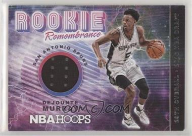 2018-19 Panini NBA Hoops - Rookie Remembrance #RR-DMR - Dejounte Murray