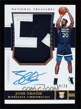 2018-19 Panini National Treasures - [Base] - 1st Off the Line #105 - Rookie Patch Autographs - Josh Okogie /20