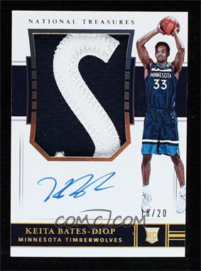 2018-19 Panini National Treasures - [Base] - 1st Off the Line #115 - Rookie Patch Autographs - Keita Bates-Diop /20