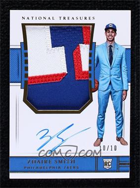 2018-19 Panini National Treasures - [Base] - Gold #133 - Rookie Patch Autographs - Zhaire Smith /10