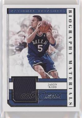 2018-19 Panini National Treasures - Biography Materials #BM-JKD - Jason Kidd /99