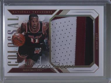2018-19 Panini National Treasures - Colossal Materials - Prime #CLM-DW - Dion Waiters /25