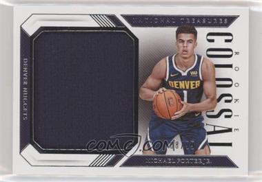 2018-19 Panini National Treasures - Colossal Rookie Materials #CRM-MP - Michael Porter Jr. /99