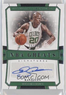 2018-19 Panini National Treasures - NBA Greats Signatures #GR-RAL - Ray Allen /49