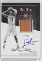 Rookie Patch Autograph Black and White - Deandre Ayton #/99