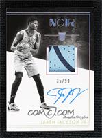 Rookie Patch Autograph Black and White - Jaren Jackson Jr. #35/99