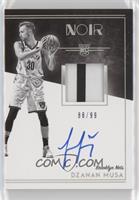 Rookie Patch Autograph Black and White - Dzanan Musa #/99