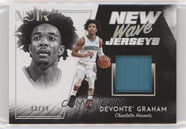 2018-19 Panini Noir - New Wave Jerseys #NW-DGR - Devonte' Graham /99