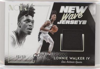 2018-19 Panini Noir - New Wave Jerseys #NW-LW4 - Lonnie Walker IV /99