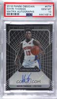 Khyri Thomas [PSA 10 GEM MT] #/75