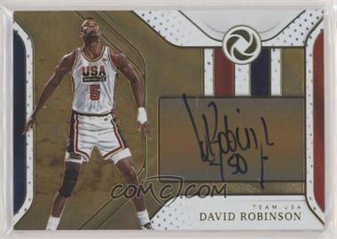 2018-19 Panini Opulence - Gold Medal Autographs - Gold #GM-DRB - David Robinson /25