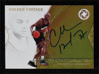 2018-19 Panini Opulence - Golden Vintage Autographs - Holo Gold #GV-CBK - Charles Barkley /10