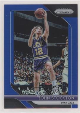 2018-19 Panini Prizm - [Base] - Blue Prizm #185 - John Stockton /199