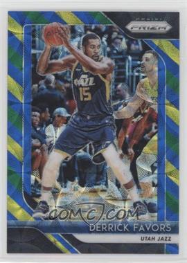 2018-19 Panini Prizm - [Base] - Choice Blue Yellow & Green Prizm #173 - Derrick Favors