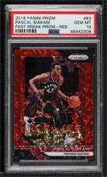 Pascal Siakam [PSA 10 GEM MT] #/125