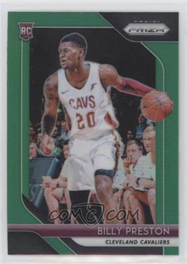 2018-19 Panini Prizm - [Base] - Green Prizm #19 - Billy Preston