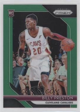 2018-19 Panini Prizm - [Base] - Green Prizm #19 - Billy Preston