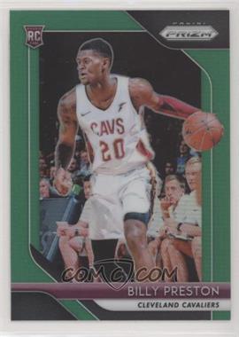 2018-19 Panini Prizm - [Base] - Green Prizm #19 - Billy Preston