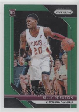 2018-19 Panini Prizm - [Base] - Green Prizm #19 - Billy Preston