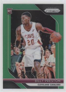 2018-19 Panini Prizm - [Base] - Green Prizm #19 - Billy Preston