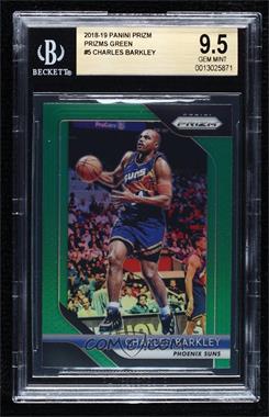 2018-19 Panini Prizm - [Base] - Green Prizm #5 - Charles Barkley [BGS 9.5 GEM MINT]