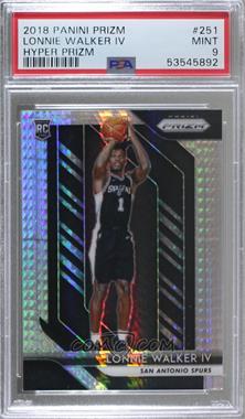 2018-19 Panini Prizm - [Base] - Hyper Prizm #251 - Lonnie Walker IV [PSA 9 MINT]