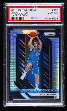 2018-19 Panini Prizm - [Base] - Hyper Prizm #280 - Luka Doncic [PSA 10 GEM MT]