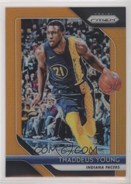 2018-19 Panini Prizm - [Base] - Orange Prizm #154 - Thaddeus Young /49