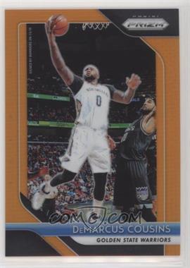 2018-19 Panini Prizm - [Base] - Orange Prizm #282 - DeMarcus Cousins /49