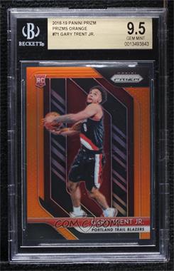 2018-19 Panini Prizm - [Base] - Orange Prizm #71 - Gary Trent Jr. /49 [BGS 9.5 GEM MINT]