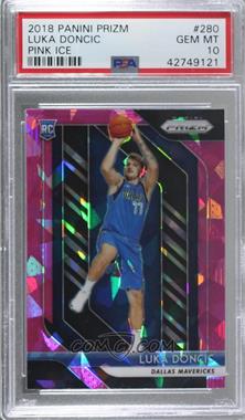 2018-19 Panini Prizm - [Base] - Pink Ice Prizm #280 - Luka Doncic [PSA 10 GEM MT]