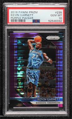 2018-19 Panini Prizm - [Base] - Purple Pulsar Prizm #235 - Kevin Garnett /35 [PSA 10 GEM MT]