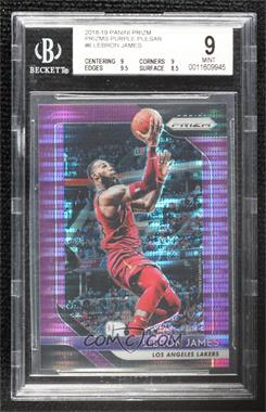 2018-19 Panini Prizm - [Base] - Purple Pulsar Prizm #6 - LeBron James /35 [BGS 9 MINT]