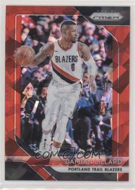 2018-19 Panini Prizm - [Base] - Red Ice Prizm #81 - Damian Lillard