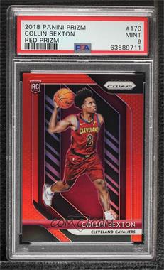 2018-19 Panini Prizm - [Base] - Red Prizm #170 - Collin Sexton /299 [PSA 9 MINT]