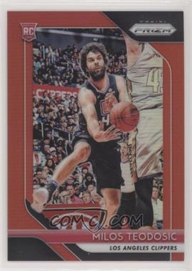 2018-19 Panini Prizm - [Base] - Red Prizm #214 - Milos Teodosic /299