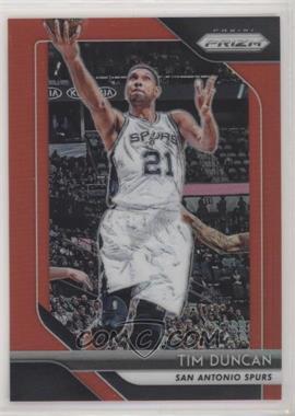 2018-19 Panini Prizm - [Base] - Red Prizm #225 - Tim Duncan /299