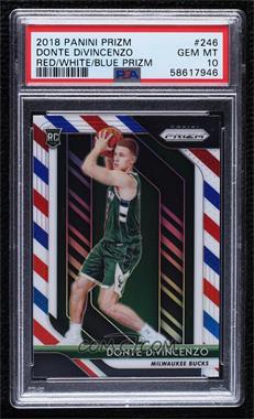 2018-19 Panini Prizm - [Base] - Red White & Blue Prizm #246 - Donte DiVincenzo [PSA 10 GEM MT]