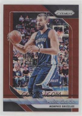 2018-19 Panini Prizm - [Base] - Ruby Wave Prizm #136 - Marc Gasol