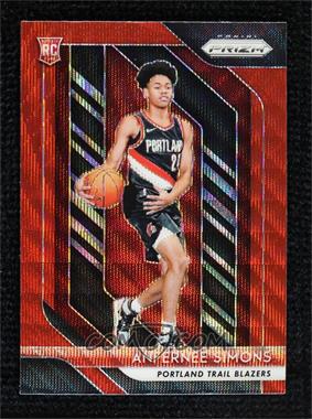 2018-19 Panini Prizm - [Base] - Ruby Wave Prizm #61 - Anfernee Simons