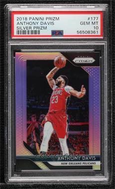 2018-19 Panini Prizm - [Base] - Silver Prizm #177 - Anthony Davis [PSA 10 GEM MT]