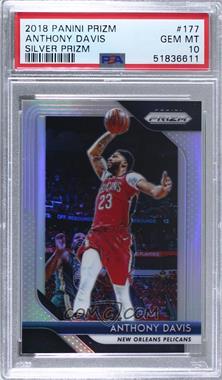 2018-19 Panini Prizm - [Base] - Silver Prizm #177 - Anthony Davis [PSA 10 GEM MT]