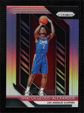 2018-19 Panini Prizm - [Base] - Silver Prizm #184 - Shai Gilgeous-Alexander [COMC RCR Mint]